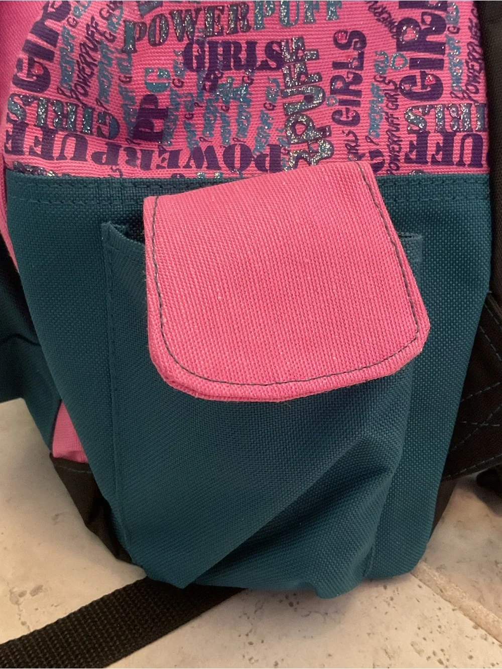 The Powerpuff Girls Pink & Teal Kids backpack, Cartoon Network NWT